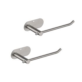 2 Pack Paper Towel Holder - Self-Adhesive or Drilling, stainless steel wall-mounted paper towel holder for kitchen, bathroom