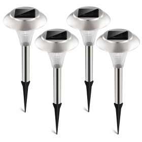 12Packs Solar Garden Lights Outdoor IP44 Waterproof Solar Pathway Lights Color Changing Landscape Lamps 10Hrs Lawn Lighting for Yard Driveway Wal (Color: Gray, size: One size)